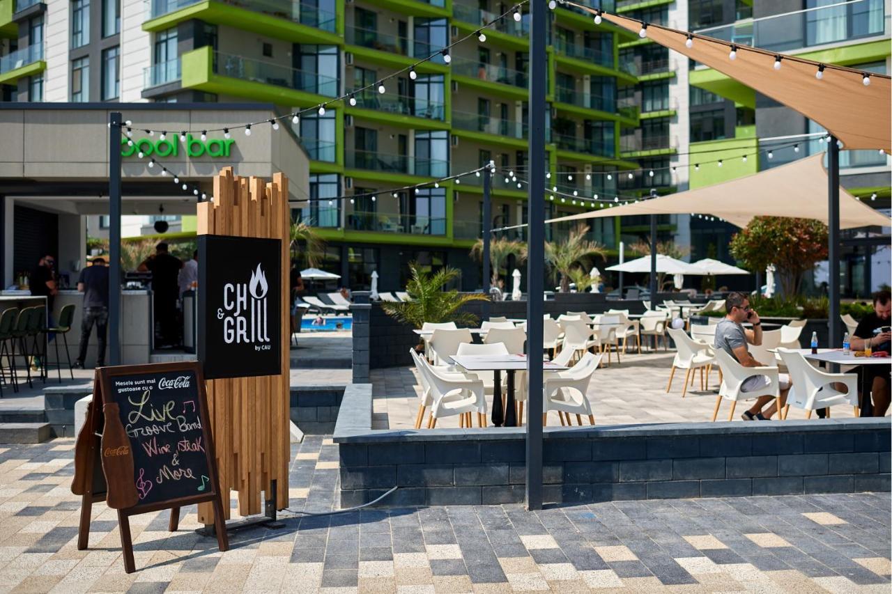 Panoramic Aparthotel Pool & Spa Mamaia Nord Năvodari Extérieur photo